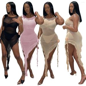 Swimwwear Women See-Through Nightclub Robe Sexy Fashion Swimsuit T Pantal