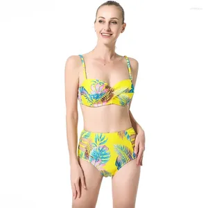 Swimwear pour femmes Sexy Bikini Set Swimsuit Puh Up Woman 2024 Brésilien High Wait Bikin Bandeau 2 Pieces sets Femme Swimming Suite pour les femmes