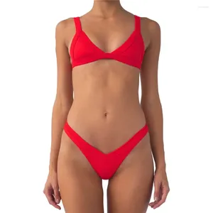 Dames Badmode Sexy Bikini String Push Up Badpak Tweedelige Strandoutfits Zomerpak Zwemmen Bikini Sets Bikiny 2024 Vrouwelijke