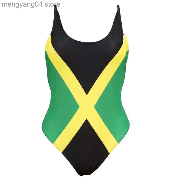 Traje de baño de las mujeres Envío gratis sexy Caribe Jamaica bandera Traje de baño de una pieza Traje de baño tamaño M L XL XXL T230606