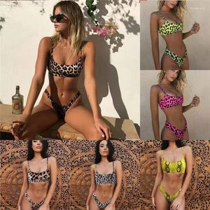 Vrouwen Badmode Sexy Luipaard Bikini 2024 Vrouwen Vrouwelijke Badpak Tweedelige Set Braziliaanse Bader Badpak Zwemmen