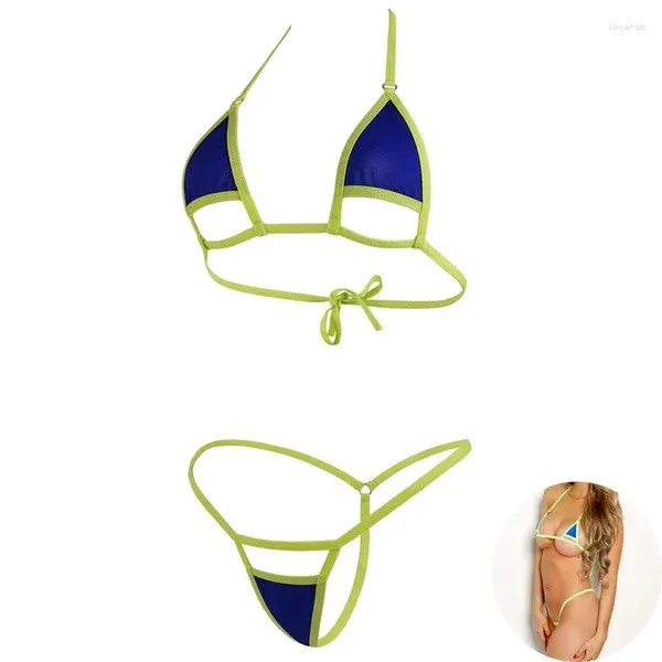 Swimwear pour femmes Sexy Mini micro bikini ensemble Femmes Femmes MAINTRAINES DE TROIS BAIN BAIN LOBILITÉ BRAZILIEN BRÉSILIAN PLACE BALLE