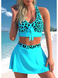 Dames badmode sexy tweedelig zwempak tankini vrouwen monokini zomer losse zwemrok dames hoge taille badpak 230411