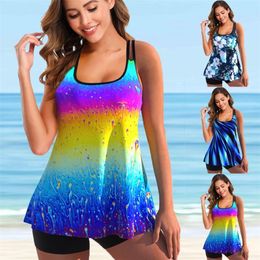 Traje de baño de mujer Traje de baño de dos piezas sexy Tankini Traje de baño Mujer Tallas grandes Monokini Traje de baño de verano Traje de baño Traje de baño Ropa de baño 5XL Fit 230420