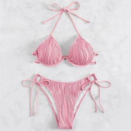 Dames Badmode Sexy Beugelbikini's 2024 Badpakken Dames Push Up Vrouwelijk Strand Zwemkleding Badpakken Bikini Set Zwembadbader Zomer