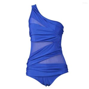 Maillots de bain pour femmes Sexy vacances natation une épaule cadeau push-up monokini mode maillot de bain solide femmes bikini plage