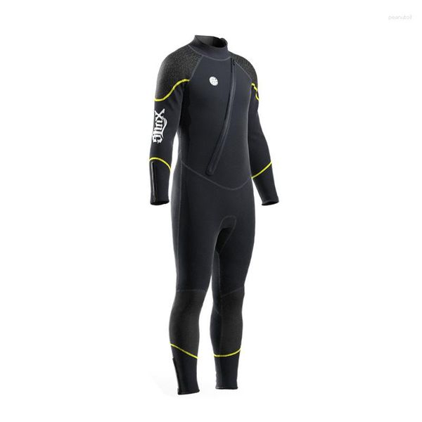 Traje de buceo para hombres de traje de baño para mujeres 3 mm Diagonal con cremallera