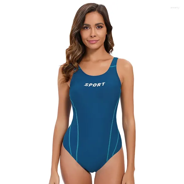 Traje de baño de baño para mujeres Sports Sports One Piece Tuit para mujeres Bikini conservador Bikini Backless Slim 2024 Summer Monokini