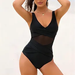 Swimwear féminin printemps / été décontracté de mode épisser un pantalon triangle serré sexy avec poitrine de poitrine