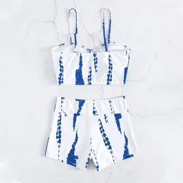 Traje de baño para mujer Traje de playa de verano Conjunto de bikini elegante con sujetador con cordón Bañador de cintura alta Ropa de playa de secado rápido para divertirse