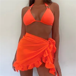Maillots de bain pour femmes Summer Beach Femmes Bikini Cover-Ups Wrap Sarong Dames 2024 Jupes sexy 6 couleurs Maillot de bain Jupe