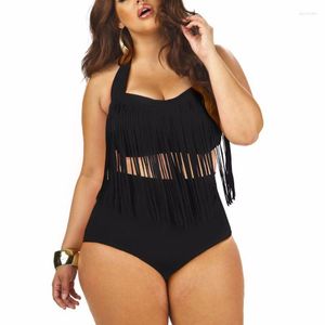 Dames Badmode Zomer Plus Size Bikini Set Voor Vrouwen Kwastje Sexy Halter Top Push Up Grote XXL 3XL Strand badpak