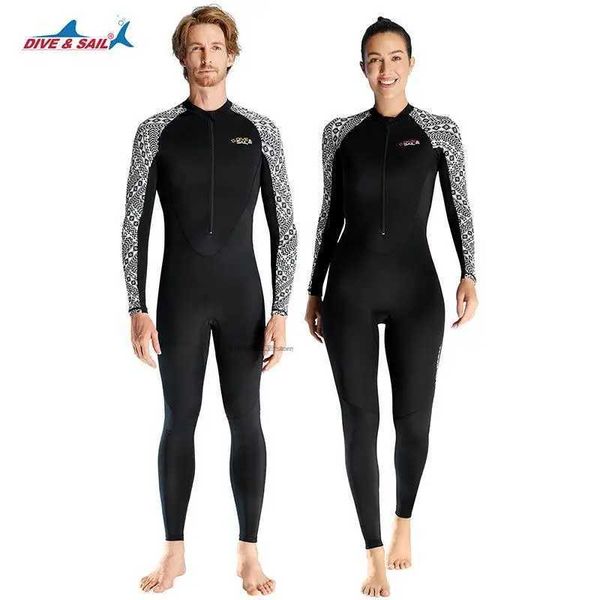 Traje de baño para mujer Traje de verano Hombres Mujeres Ropa de surf Trajes de baño de una pieza Kayak Snorkel Traje de buceo Secado rápido Capa base largaC24315