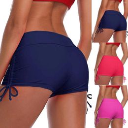 Damesbadmode Zwembroekbikini Dames Hoge Taille Shorts Ruches Bodems Strandbadmode Tankini's Set Badpakbroeken