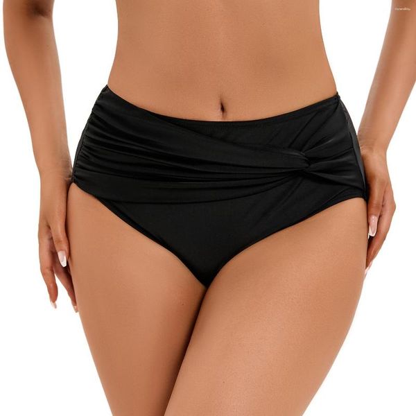 Traje de baño para mujeres traje de baño para mujeres Bikini de la cintura alta pantalones de control de la abdomen de pantalones pantalones cortos de baño de pantalones básicos