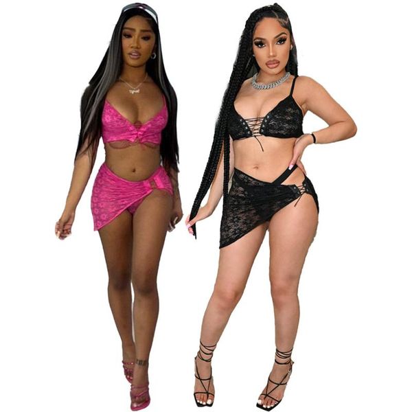 Maillots de bain pour femmes Trendy Vendre Haute Qualité Femmes Sexy Dentelle Costume Beach Pool Bikini Robe de bain CY9287Women