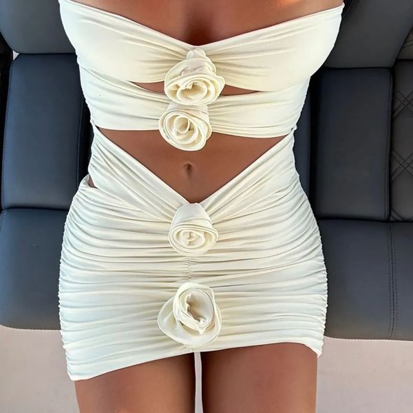 Traje de baño para mujer Dos piezas Floral Lace Up 2023 Push Up Sujetador con relleno Traje de baño blanco Traje de baño Ropa de playa Monokini Mujer 231208