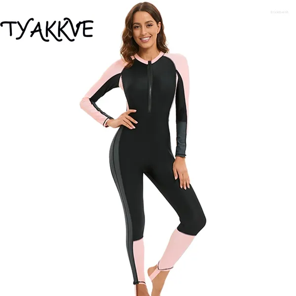 Swimswear Women Tyakkve Maiaille de maillot de bain 2024 Profession Plongée costume de saut de combinaison féminine