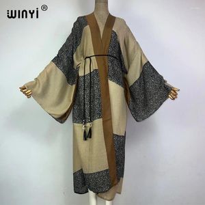 Dames Zwemkleding WINYI Kimono Europa Retroprint Boho Kaftans voor vrouw Cover-up Elegant vest Sexy Vakantie Maxi Strandzwempak Avond