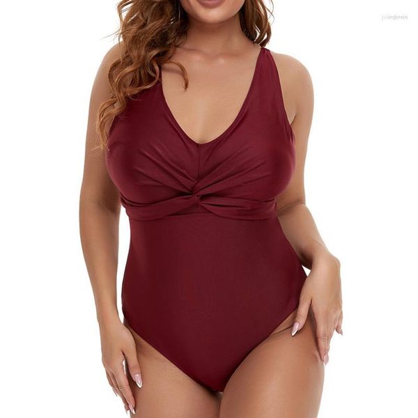 Maillots de bain femme 5XL une pièce grands maillots de bain fermés grande taille femme corps maillot de bain pour piscine vêtements de plage femmes