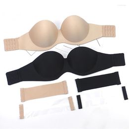 Dames badmode dames sexy verzameling onzichtbare bralette ondergoed ondergoed vrouwen duwen strapless bh -bruiloft brassiere achterbraden terug