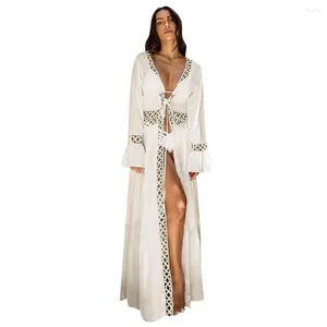 Maillots de bain pour femmes Femmes Summer Beach Beachwear Bikini Wear Cover Up Kaftan Mini Robe Tankini 2024 Maillots de bain