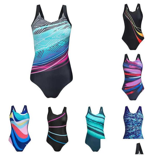 Traje de baño para mujer Mujeres 2023 Arena Sexy Traje de baño de una pieza Entrenamiento de triatlón Culturismo Competición Surf Comodidad Entrega de entrega Dh2E9