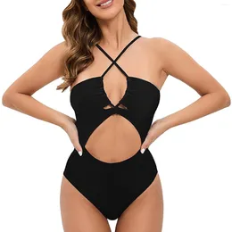 Traje de baño para trajes de baño para mujeres Bikini frontal Ruched Bikini 2024 Mujeres Maillot de Bain Femme