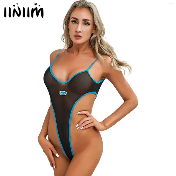 Bodys de maillot de bain féminin pour femmes en mûr en maillot de bain de maillot de bain de baignoire de baignoire de plage.