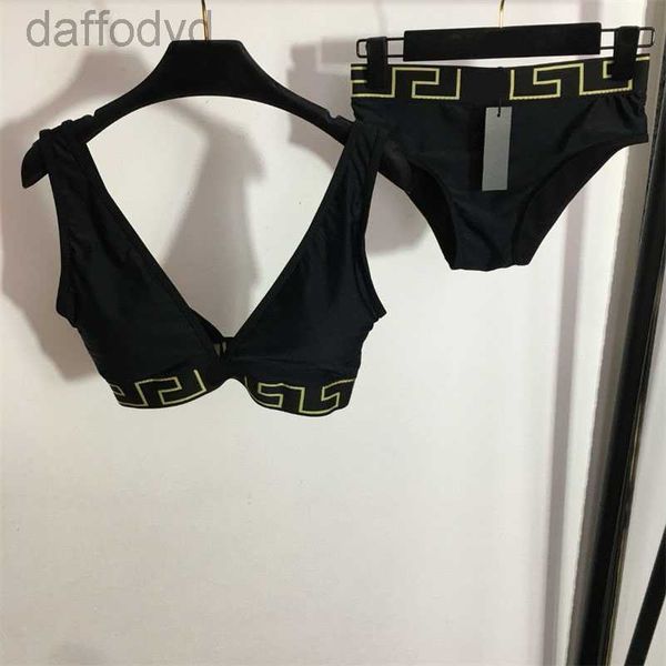 Traje de baño para mujer Para mujer sexy diseñador de lujo bikini traje de baño letra impresa cintura baja bikinis playa vacaciones natación conjuntos mujer trajes de baño trajes de baño ropa 240307