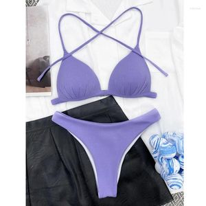 Bikini de maillots de bain pour femmes Bikini à la nage