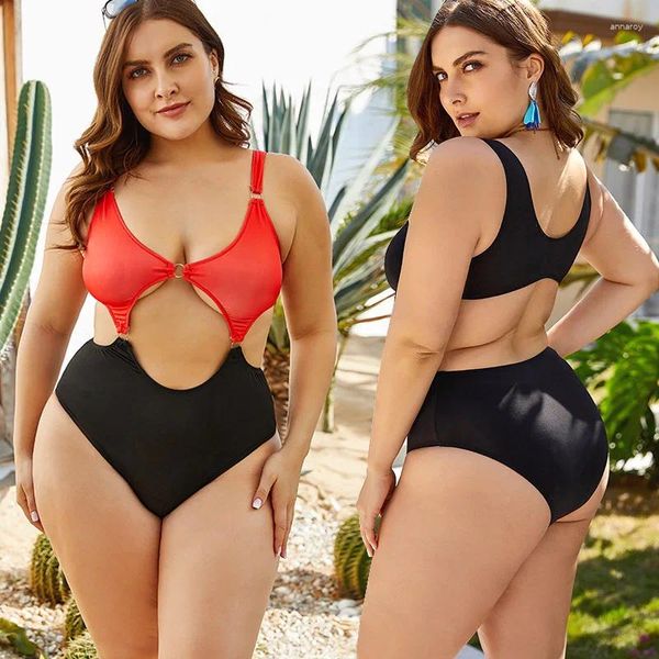 Swimwear féminin YY43 2024 MAISON POUR LES FEMMES BIKINI Set 2 pièces séparées plus taille Fat Beach Wear Sexy 2xl 3xl 4xl 5xl Femme Summer Black