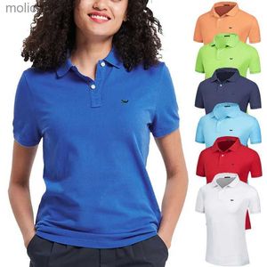 T-shirt féminin T-shirt de polo 100% coton t-shirt pour femmes T-shirt de sport à manches courtes décontractées.