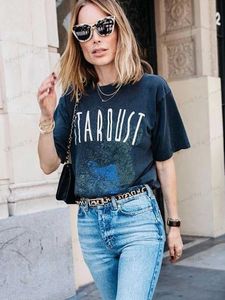 T-shirt Femme Esthétique T-shirt graphique Femmes manches courtes coton lavé Vinatge Tees Tops Femme Mode T-shirt T-shirts 2023 Été T240129