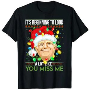 In eerste instantie leek het T-shirt voor dames dat je me miste.Trump Christmas Vacation T-shirt TOPL2405