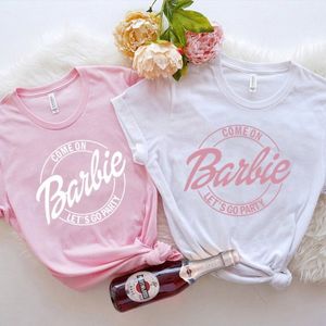 Dames T-shirt Bachelorette Shirt Bruidsmeisje Bruidsteam Matching Wedding Party t-shirt vrouwen Zomer Limited Edition 100 katoen Tees 230714