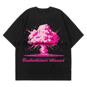 T-shirt Femme Barbenheimer Femmes T-shirt Lâche Grande Taille Noir Esthétique Rose Tops Été À Manches Courtes Graphique Plaine Tee Premium O-cou ShirtH24131