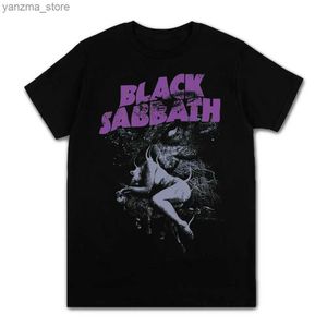 T-shirt pour femmes Black Metal Rock Band T-shirt Men Women Fashion Fashion Casual Graphic Short Slve Slve Plus taille T-shirt Unisexe Y240420