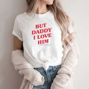 T-Shirt Femme Mais papa je l'aime.T-shirt HS même style T-shirt femme T-shirt chemise d'été Harajuku chemise à manches courtes chemise décontractée T-shirt 240322