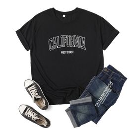 T-Shirt Femme California West Femme T Shirt Fille Graphique Imprimé Mode Harajuku Streewear Vêtements Causal Femme Y2K Tops Tee 230719