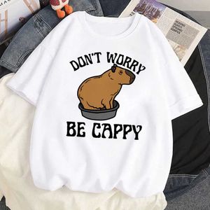 T-shirt femme Capybara Capibara t-shirt femmes Y2K japonais manga top femme anime vêtements P230510