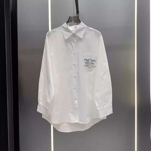 T-shirt féminin CE24SS Nouvelle chemise en diamant chaud imprimé, à la mode et polyvalente, ajustement lâche décontracté