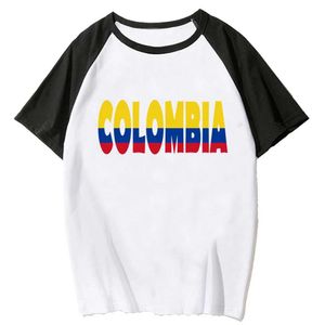 Dames T-shirt Colombia T-shirts vrouwen manga Japanse t-shirt meisje 2000s komische grafische kleding Y240506