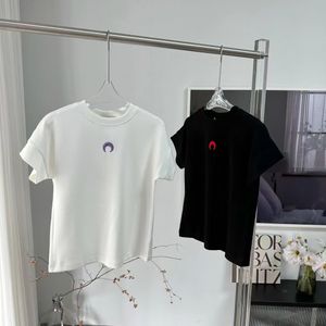 Dames T-shirt Katoenmix T-shirt Designer Maan Yoga pak Ronde hals mouw Sportshorts Dames Effen Elastisch Femme Vintage T-shirts