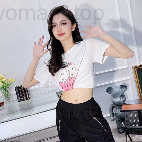 T-shirt pour femme Designer G Family T-shirt à manches courtes de haute qualité Summer New Small Top Cake Chaigou Light Luxury Co marque Shirt EQZU