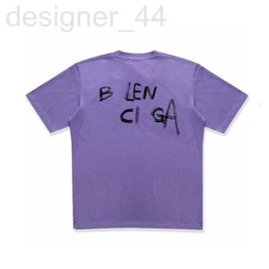 Dames T-shirt ontwerper Hoge versie 2023 zomer nieuwe B-familie voor- en achterkant Engelse kunstletters grote handtekening heren dames T-shirt met korte mouwen BGNO