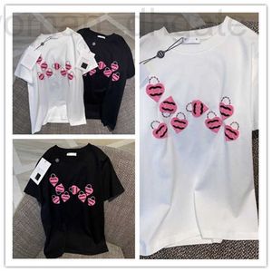 Diseñador de camisetas para mujer Nueva versión avanzada Mujeres Francia Ropa de moda Letra C Estampado gráfico Pareja Moda algodón Cuello redondo canal hombres