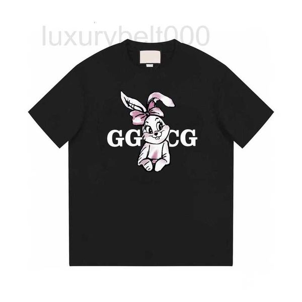 Designer de t-shirts pour femmes New Co branded Cartoon Rabbit Print T-shirt à manches courtes et col rond pour hommes et femmes Couple Top UOCR