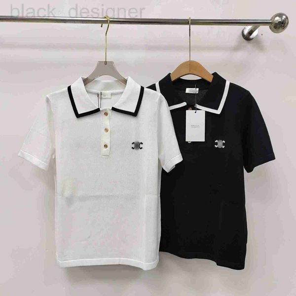 Designer de t-shirts pour femmes Shenzhen Nanyou Vêtements CE Polo Polo de haute qualité Tencel Top Top Thin Knited Court manches OBAR