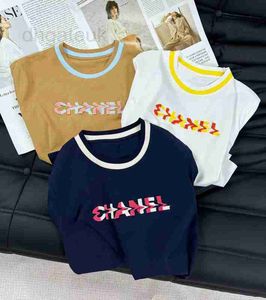 Dames T-shirtontwerper SUER O-NECK Letter Loose afdrukken Korte mouw Casual T-stukken Luxe vrouwen T-shirt 0z0s